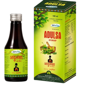Adulsa syrup bottle and packaging