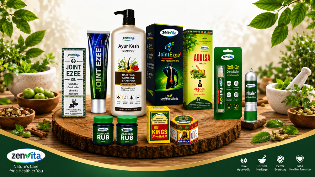 Zenvita herbal products including balms, oils, syrup and inhalers